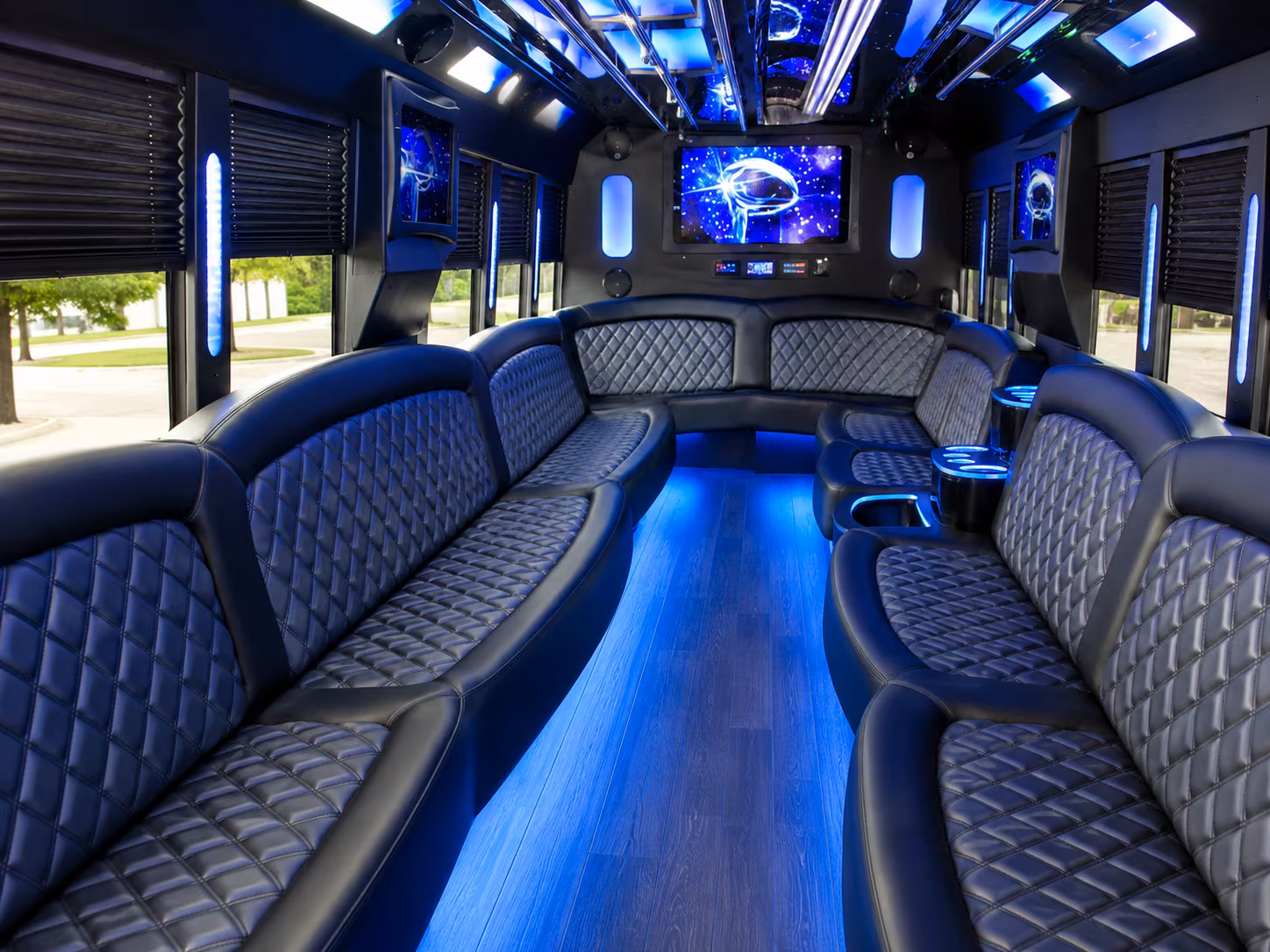 15 Passenger Party Bus Inside
