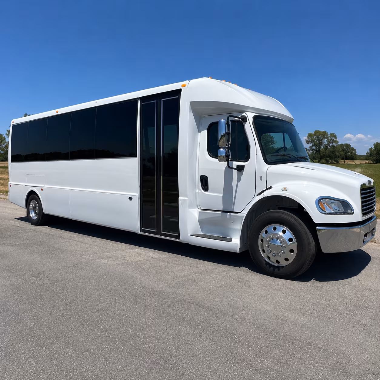 Rancho Cucamonga Corporate Transportation party bus exterior