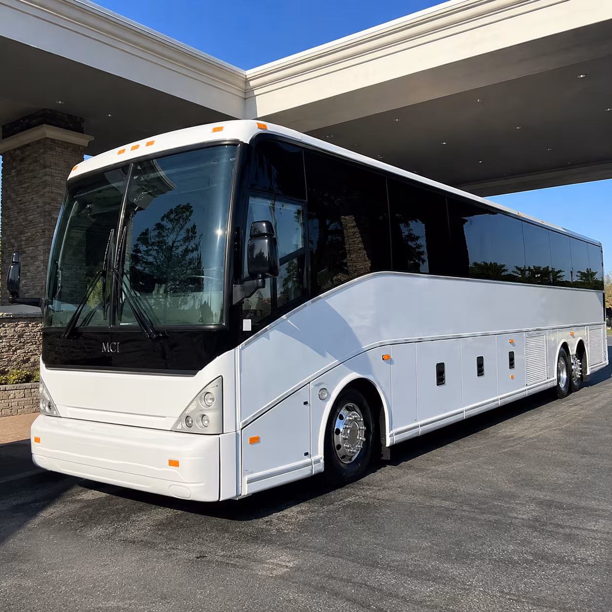 Rancho Cucamonga School Event Transportation party bus exterior
