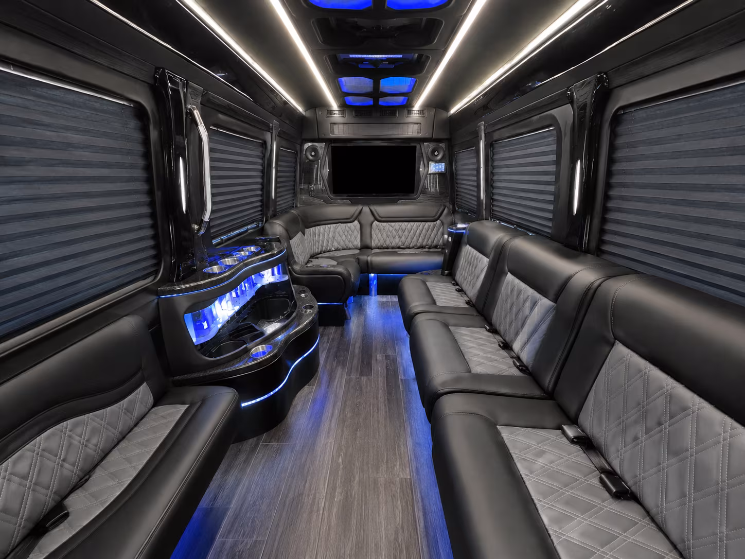 Rancho Cucamonga School Event Transportation party bus exterior