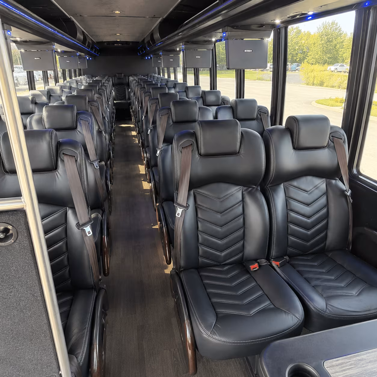 Rancho Cucamonga School Event Transportation party bus exterior