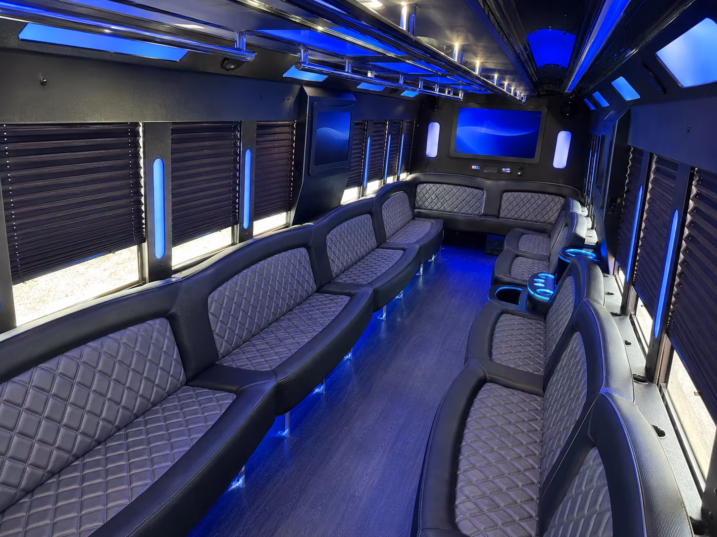 Rancho Cucamonga Sporting Event Transportation onboard seating