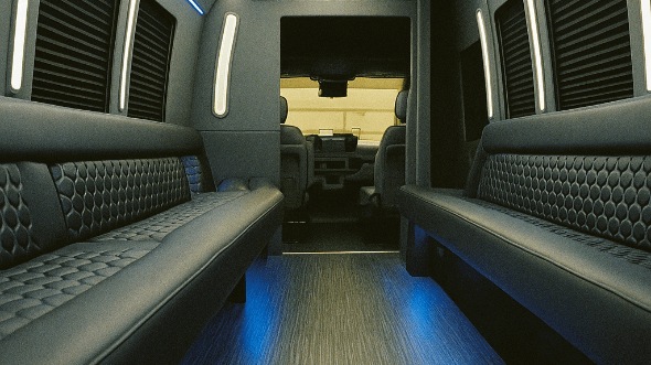 Interior of Charter Bus Company Ontario's 40 Passenger Party Bus in Ontario